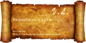 Veinstein Lilla névjegykártya